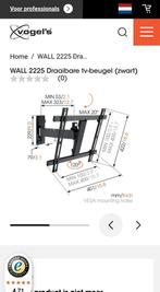 Vogel's draai en kantelbaar 81-140cm tv beugel WALL 2225, Ophalen of Verzenden, Gebruikt