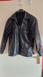 Stoere leren jas, Kleding | Heren, Jassen | Winter, Ophalen of Verzenden, Zo goed als nieuw, Bruin