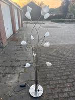 RVS Staande Lamp met 12 Halogeen Kelkjes, Huis en Inrichting, Lampen | Vloerlampen, Ophalen of Verzenden, Gebruikt, Metaal, 150 tot 200 cm