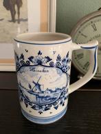 Delftsblauwe bierpul, handmade, hoogte 13.5 cm., Ophalen of Verzenden