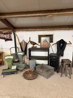 Partij brocante antiek decoratie industrieel €350 euro, Ophalen