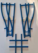 Lego treinrails blauw treinwissels links+rechts + kruising, Ophalen of Verzenden, Zo goed als nieuw