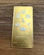 1 oz World Coin Bar / 999 zillver & Gold plated, Ophalen of Verzenden, Goud