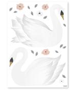 Muursticker Sticker Muurdecoratie Zwanen Lilipinso, Kinderen en Baby's, Kinderkamer | Inrichting en Decoratie, Ophalen of Verzenden