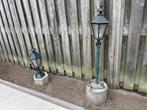 2 lantaarnpalen, Tuin en Terras, Buitenverlichting, Ophalen, Gebruikt, Staande lamp, Netvoeding