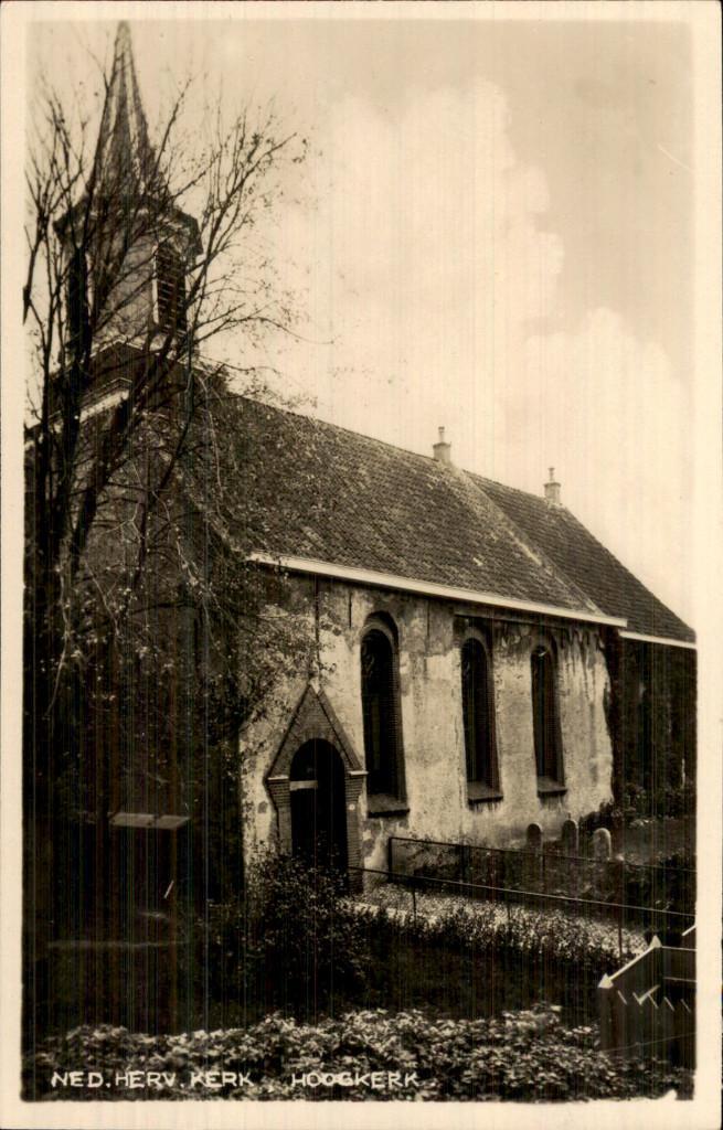 Hoogkerk - Hervormde Kerk, Verzamelen, Ansichtkaarten | Nederland, Ongelopen, Groningen, Voor 1920, Ophalen of Verzenden