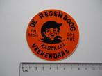 sticker DE REGENBOOG piraat radio fm retro vintage strip, Verzamelen, Stickers, Verzenden