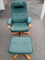 Fauteuil, verstelbaar, en hocker Ikea poang, Ophalen, Gebruikt, 75 tot 100 cm, Leer