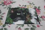Katten Postkaart - Zwart witte Poes zit onder Kerstboom, Kat, Verzamelen, Verzenden, 1980 tot heden, Ongelopen, Hond of Kat