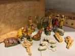 Kerst krib crib stal compleet gips vintage antiek, Diversen, Kerst, Ophalen of Verzenden, Gebruikt
