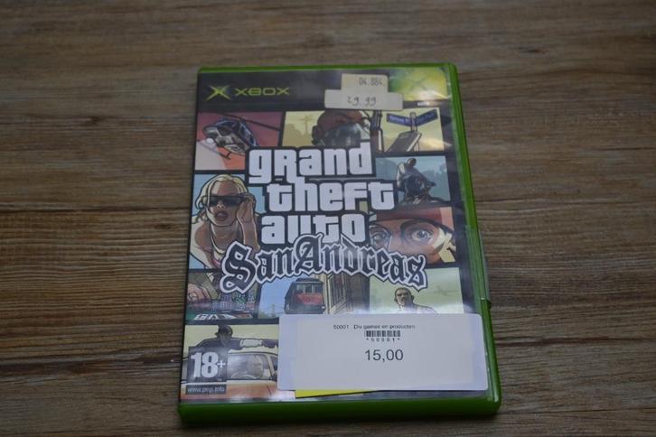 Grand Theft Auto San Andreas - Xbox Original, Spelcomputers en Games, Games | Xbox Original, Gebruikt, Role Playing Game (Rpg)