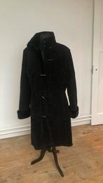 Lammy coat van echte zwarte suède, geheel gevoerd, maat 42, Kleding | Dames, Maat 42/44 (L), Ophalen of Verzenden, Zo goed als nieuw