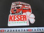 sticker strip dubbeldekker bus keser uitzendburo, Ophalen, Zo goed als nieuw, Bedrijf of Vereniging