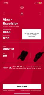 Ajax - Excelsior, Naast elkaar, Tickets en Kaartjes, Losse kaart, Twee personen, November