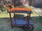 Antieke serveerwagen / whiskey kar / wijnkar / trolley, Huis en Inrichting, Tafels | Sidetables, Ophalen, Gebruikt, 50 tot 100 cm