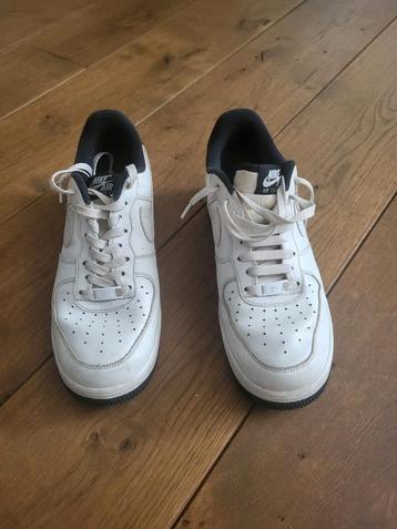 Nike Air Force 1 Wit/Blauw - Maat 42 beschikbaar voor biedingen