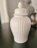 Delftswitte Dekselpot / Voorraadpot, Wit, Aardewerk of Porselein, Ophalen of Verzenden, Zo goed als nieuw