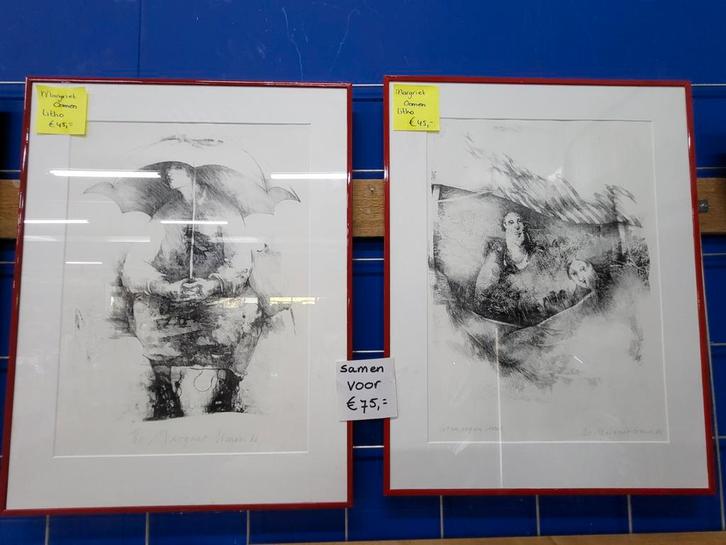 Litho Schilderijen Margriet Oomen WD-027, Antiek en Kunst, Kunst | Litho's en Zeefdrukken, Ophalen