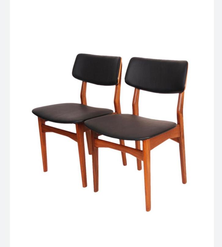 Twee Vintage Mahjong stoelen, Huis en Inrichting, Stoelen, Zo goed als nieuw, Twee, Kunststof, Zwart, Ophalen