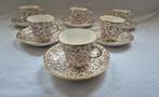 6x Koral Societe Ceramique kop en schotels, Antiek en Kunst, Antiek | Servies los, Ophalen of Verzenden