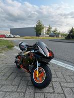 (Bijna) Nieuwe Mini bike  | Mini Midi Bike Zwart Oranje 50cc, Ophalen, Overige typen, Zo goed als nieuw, Minibike