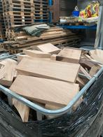 1m3 eikenhouten blokken, Tuin en Terras, Haardhout, Minder dan 3 m³, Ophalen, Eikenhout, Blokken