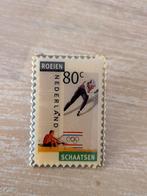 Speldje - Roeien & Schaatsen - Olympische Spelen, Ophalen of Verzenden, Gebruikt, Sport, Speldje of Pin