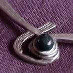 Zilveren Halsketting met Hanger Malachiet, Sieraden, Tassen en Uiterlijk, Kettingen, Met hanger, Verzenden, Zo goed als nieuw