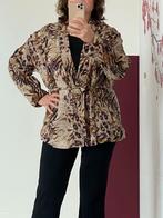 Summum kimono jasje panter 38/40 i.z.g.staat, Kleding | Dames, Jasjes, Kostuums en Pakken, Maat 38/40 (M), Summum, Bruin, Ophalen of Verzenden