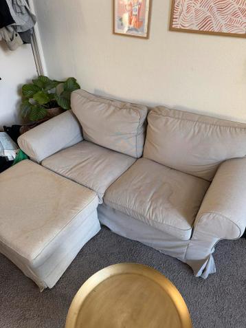 IKEA Ektorp bank + poef met wasbare hoes - afbeelding 1