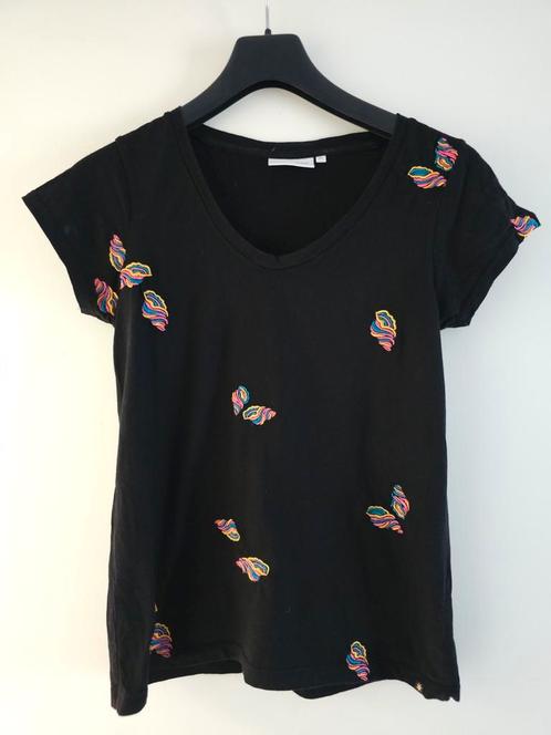 Fabienne Chapot | t-shirt | Krista, Kleding | Dames, T-shirts, Zo goed als nieuw, Maat 36 (S), Zwart, Korte mouw, Ophalen of Verzenden