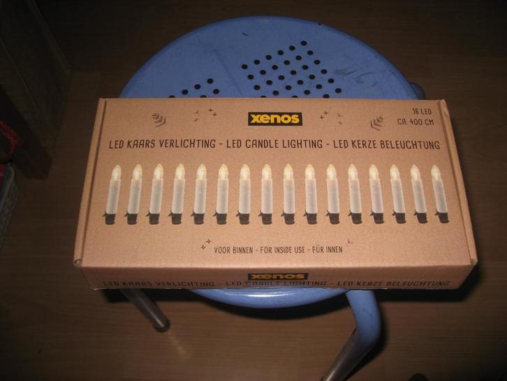 Kerstverlichting Xenos led kaars lampjes, Diversen, Kerst, Zo goed als nieuw, Ophalen of Verzenden
