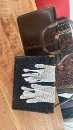 Vintage dames tasjes, Ophalen of Verzenden, Gebruikt, Bruin, Handtas
