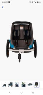 Hamax Duo Kinderfietskar in goede staat, Fietsen en Brommers, Fietsaccessoires | Aanhangers en Karren, Ophalen, Kinderkar