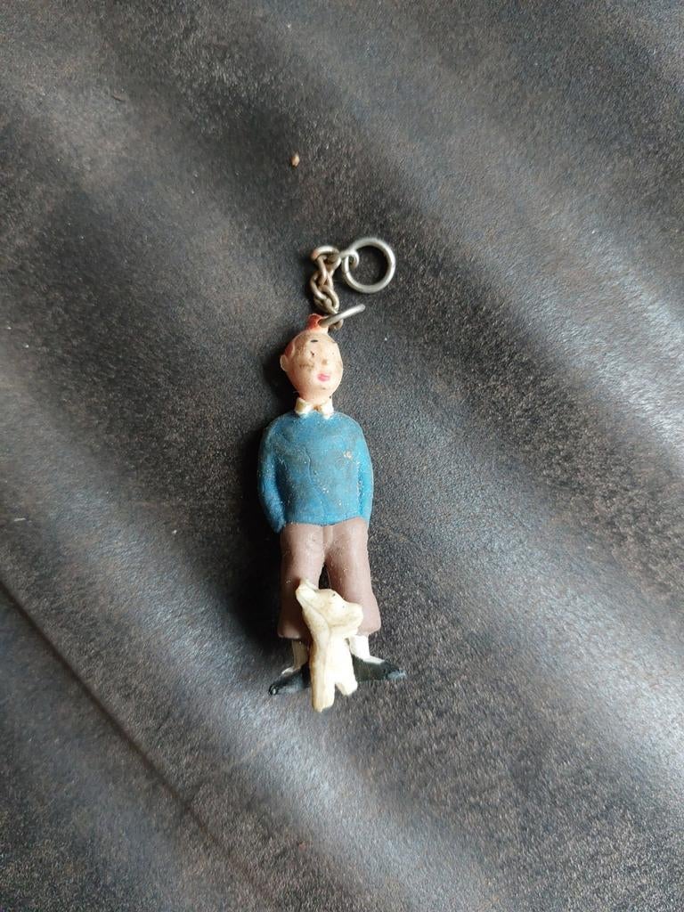 Kuifje sleutelhanger, Ophalen of Verzenden, Kuifje, Beeldje of Figuurtje