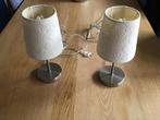 Twee tafellampjes - hoogte 29cm, diameter 14cm, Ophalen of Verzenden, Zo goed als nieuw, Minder dan 50 cm
