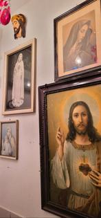 5 stuks Jezus / Maria schilderij en gips Jezus samen 50 euro, Ophalen