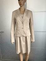 F737 Sisley: maat: 40=M Set: jurk+jasje jurkje+blazer beige, Kleding | Dames, Jurken, Beige, Knielengte, Maat 38/40 (M), Zo goed als nieuw