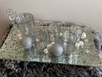 Plateau met decoratie en waxine lichtjes, Verzenden, Nieuw