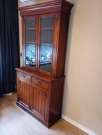Erg mooie antieke vitrine / buffet kast, Ophalen, Zo goed als nieuw, 25 tot 50 cm, Glas