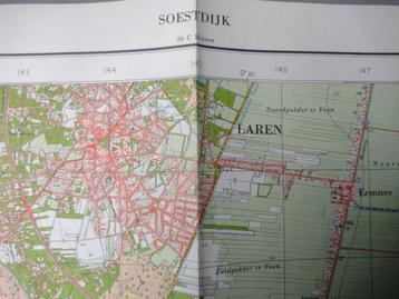 37 A Soestdijk Laren Hilversum Baarn Plattegrond 1962 beschikbaar voor biedingen