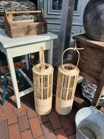 Ibiza stijl windlicht rotan, Ophalen, Overige materialen, 50 tot 75 cm, Zo goed als nieuw
