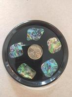 Onderzetter Nieuw Zeeland. Met Paua/Abalone schelpen., Ophalen of Verzenden