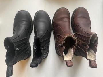 Dr Martens, 2 paar maat EU 40 (Zwart en Bruin) beschikbaar voor biedingen