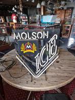 Neon verlichting molson ice. Usa, Verzamelen, Merken en Reclamevoorwerpen, Ophalen, Gebruikt, Lichtbak of (neon) lamp