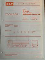 Technische specificatie DAF FR16150, Ophalen of Verzenden, Gelezen, Overige merken, DAF
