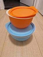 Tupperware ruimtekommen set 4,3 en 2,5 liter, Huis en Inrichting, Ophalen of Verzenden, Zo goed als nieuw, Blauw, Bak of Kom