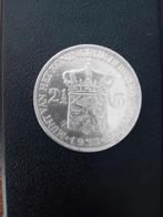 Rijksdaalder Wilhelmina zilver 1933 groot, Ophalen of Verzenden, Koningin Wilhelmina, 2½ gulden, Zilver