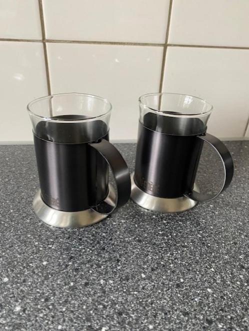 NIEUW: 2 x koffie-/theeglas La Cafetière, Huis en Inrichting, Keuken | Servies, Nieuw, Overige typen, Effen, Glas, Ophalen of Verzenden