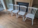 4 Windsor/Spijlenstoelen - Eetkamer/Keuken, Huis en Inrichting, Ophalen